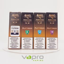 BMG Platinum 0mg 10ml - Vapro Vapes